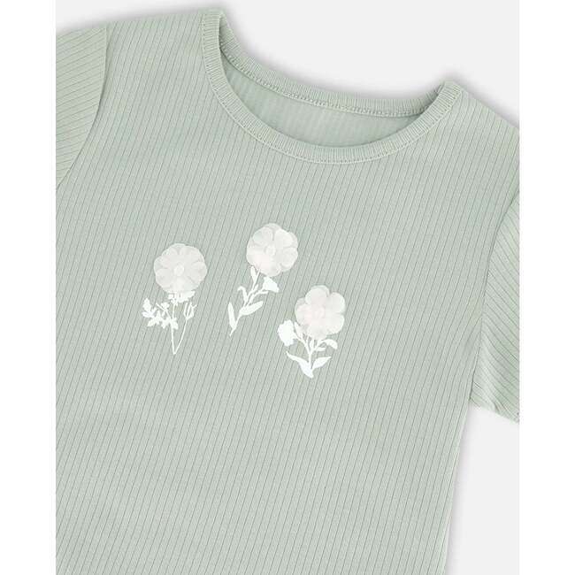 Rib Top, Frosty Green - T-Shirts - 4