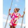Pleated Chiffon Dress, Rainbow - Dresses - 2