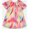 Pleated Chiffon Dress, Rainbow - Dresses - 4