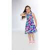 Sleeveless Dress, Printed Colorful Butterflies - Dresses - 3