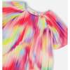 Pleated Chiffon Dress, Rainbow - Dresses - 5