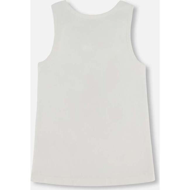 Organic Cotton Tank Top, Off White - T-Shirts - 4
