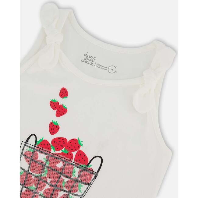 Organic Cotton Tank Top, Off White - T-Shirts - 5