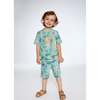 Organic Cotton T-Shirt, Green Jungle Leaves Print - T-Shirts - 2