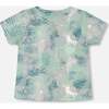 Organic Cotton T-Shirt, Green Jungle Leaves Print - T-Shirts - 3