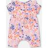 Organic Cotton Romper, Lavender Printed Fields Flowers - Rompers - 2