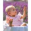 Organic Cotton Jumpsuit, Printed Pink Small Flower - Rompers - 2