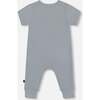 Organic Cotton Jumpsuit, Blue Gray - Rompers - 3