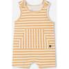 Organic Cotton Onesie And Shortall Set, Sand Stripe - Mixed Apparel Set - 5