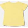 Organic Cotton Jersey Top, Popcorn Yellow - T-Shirts - 3