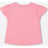 Organic Cotton Jersey Top, Bubble Gum Pink - T-Shirts - 3