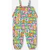 Organic Cotton Jersey Jumpsuit, Printed Fruits Square - Rompers - 3