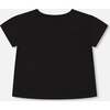Organic Cotton Jersey Top, Black - T-Shirts - 3
