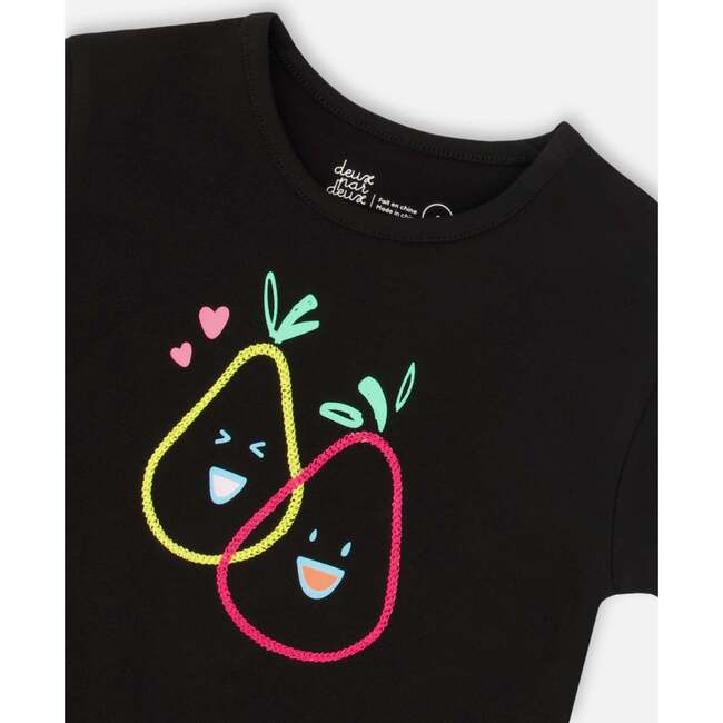 Organic Cotton Jersey Top, Black - T-Shirts - 4