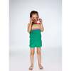 Jacquard Terry Cloth Romper, Kelly Green - Rompers - 2