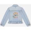 Jean Jacket With Embroidery, Light Blue Denim - Denim Jackets - 4