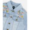Jean Jacket With Embroidery, Light Blue Denim - Denim Jackets - 5