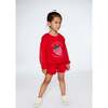 French Terry Short, True Red - Shorts - 3