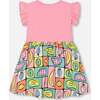 Organic Cotton Jersey Bi-Dress, Printed Fruits Square - Dresses - 3