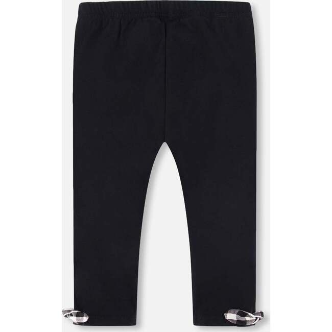 Organic Cotton Capri Legging, Black - Leggings - 3