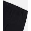 Organic Cotton Capri Legging, Black - Leggings - 4