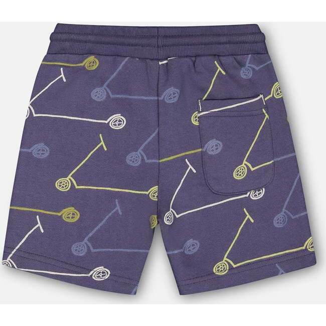 French Terry Short, Blue Printed Scooters - Shorts - 4