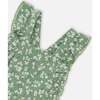 Muslin Overall, Green Jasmine Flower Print - Rompers - 5