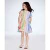 French Terry Dress, Rainbow Stripe - Dresses - 2