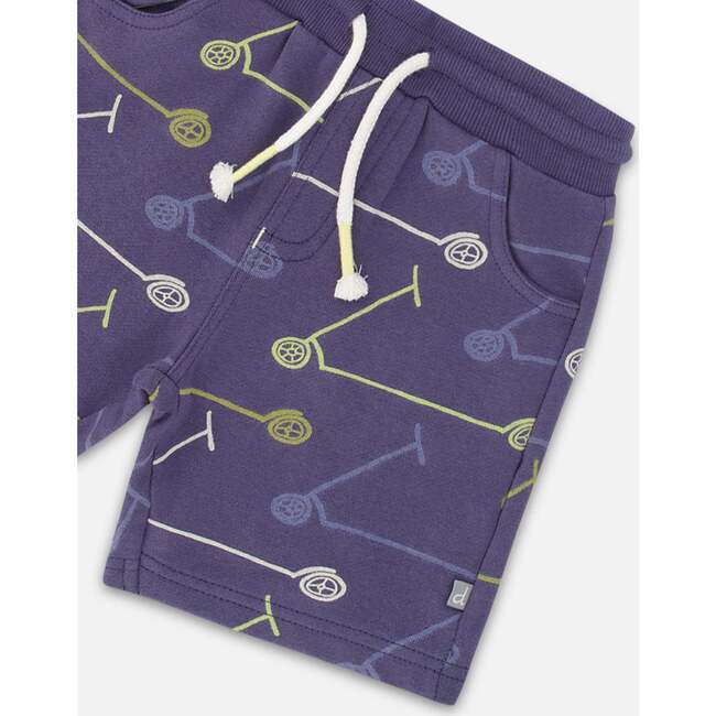 French Terry Short, Blue Printed Scooters - Shorts - 5