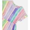 French Terry Dress, Rainbow Stripe - Dresses - 4