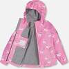 Changing Color Rain Set, Pink Printed Sunglasses Cats - Raincoats - 3
