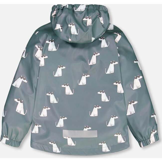 Changing Color Rain Set, Green Printed Sungalsses Dogs - Raincoats - 4