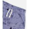 Chambray Short, Blue Printed Beach - Shorts - 5