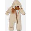 Baby Sherpa One Piece, Off White And Beige - Bunting - 2