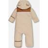 Baby Sherpa One Piece, Off White And Beige - Bunting - 3
