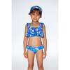 Two Piece Swimsuit, Royal Blue Printed Pink Lemon - Two Pieces - 2