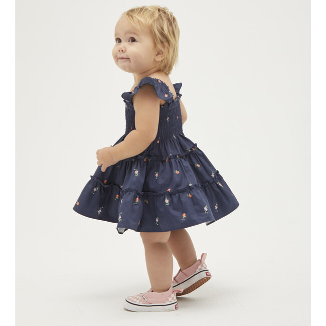 The Baby Ellie Nap Dress, Petite Fleur in Navy - Dresses - 2