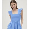 Women's Ellie Nap Dress, Blue Hydrangea - Dresses - 3