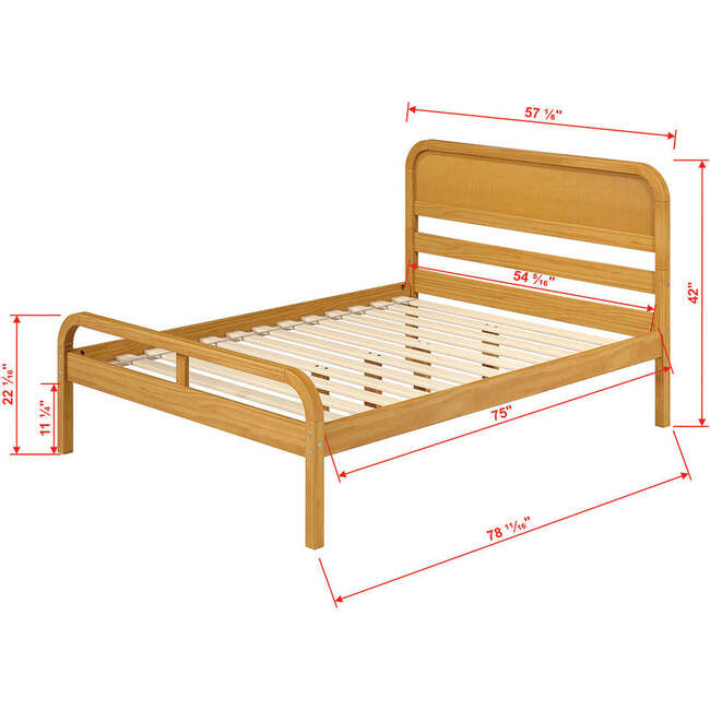 Curva Rattan Full Bed - Beds - 4