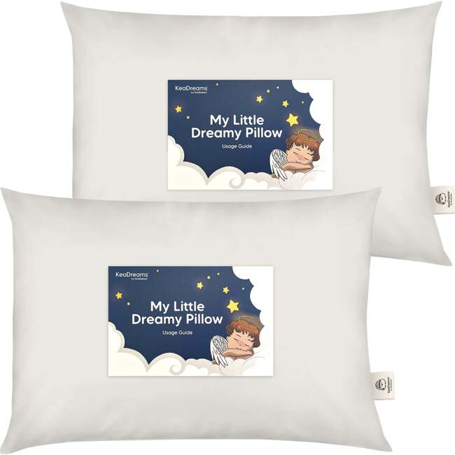 Toddler Sleeping Pillows 13X18, Pearl Gray (Pack Of 2)