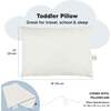 Toddler Sleeping Pillow With Pillowcase 13X18, Pearl Gray - Pillows - 3