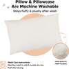 Toddler Sleeping Pillow With Pillowcase 13X18, Pearl Gray - Pillows - 4