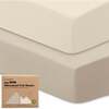 Isla Protect+ Waterproof Crib Sheets, Ecru (Pack Of 2) - Crib Sheets - 1 - thumbnail