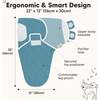 Soothe Baby Swaddle Sacks 0-3 Months, Galaxy (Pack Of 3) - Sleepbags - 2