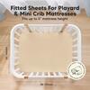 Isla Fitted Mini Crib Sheets, Rust - Crib Sheets - 2