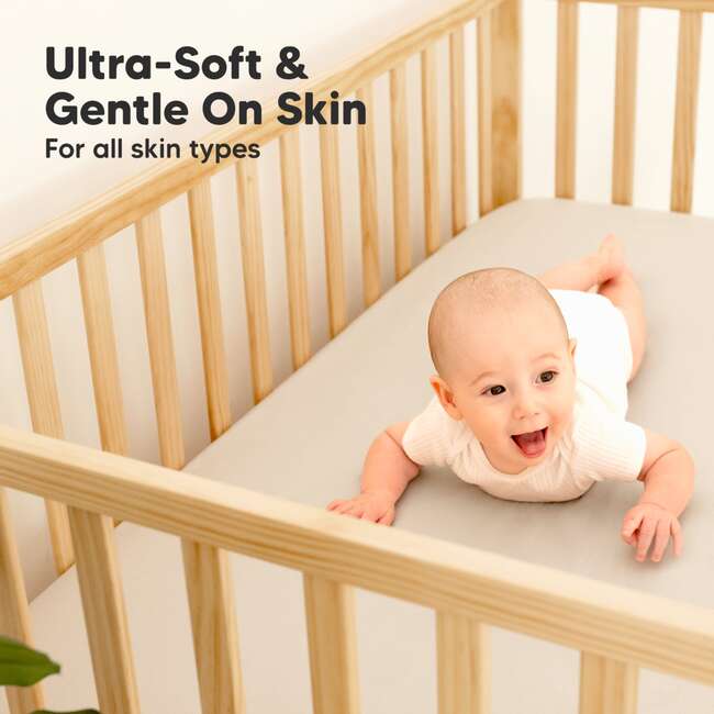 Isla Protect+ Waterproof Crib Sheets, Ecru (Pack Of 2) - Crib Sheets - 5