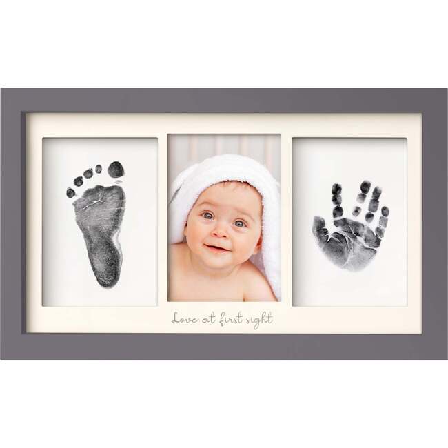 Duo Clean Touch Inkless Hand & Footprint Frame Kit, Gunmetal Gray