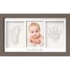 Duo Baby Handprint & Footprint Keepsake Frame, Taupe - Keepsakes & Mementos - 1 - thumbnail