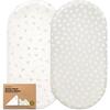 Baby Soothe Fitted Bassinet Sheets, Meadow - Crib Sheets - 1 - thumbnail