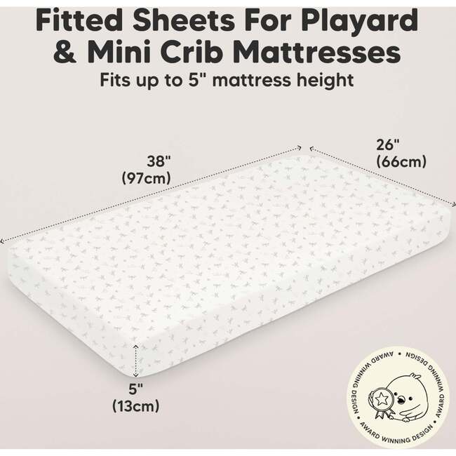 Baby Soothe Fitted Mini Crib Sheets, Meadow - Crib Sheets - 3